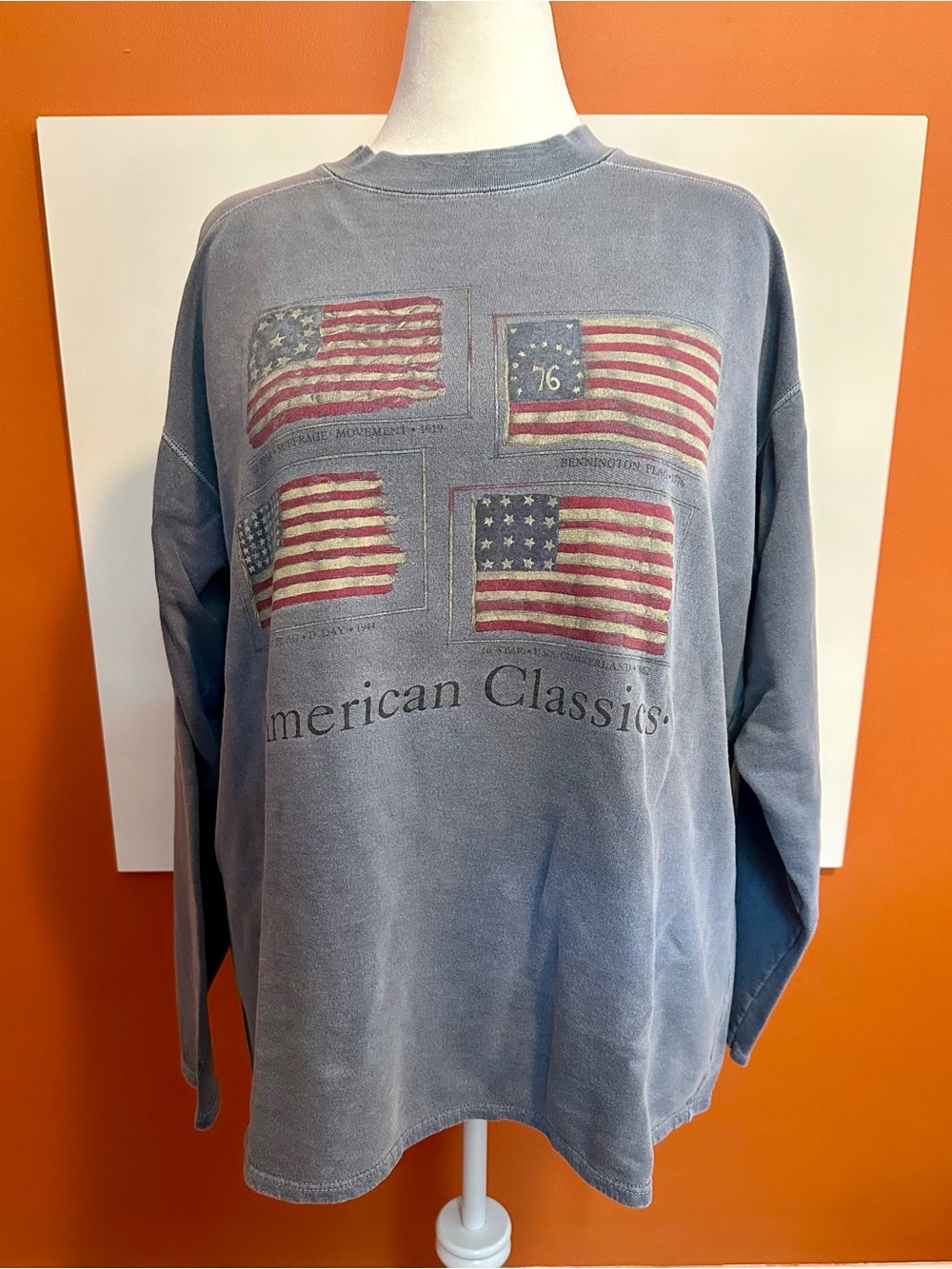 Vintage Flash Collection USA Flag Sweatshirt XL